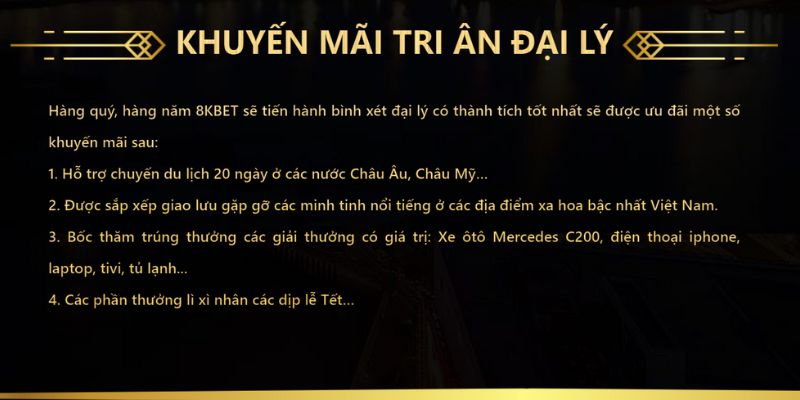 Hợp tác đại lý để nhận quà tặng về tay