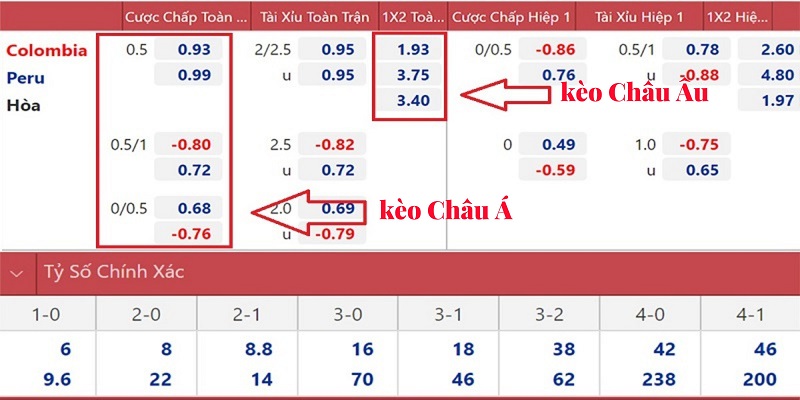 Những người tham gia kèo Châu Âu chỉ cần dự đoán đội sẽ thắng trận